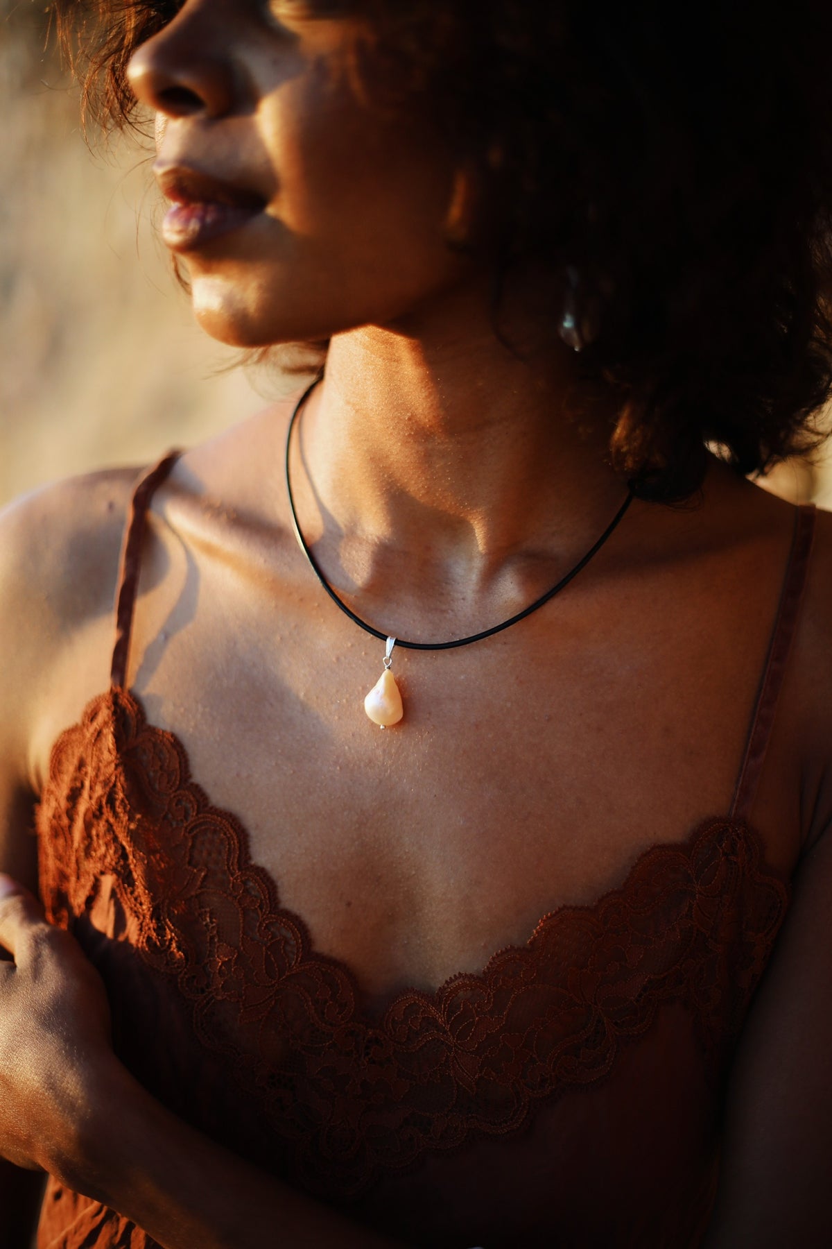 Baroque Cord Necklace