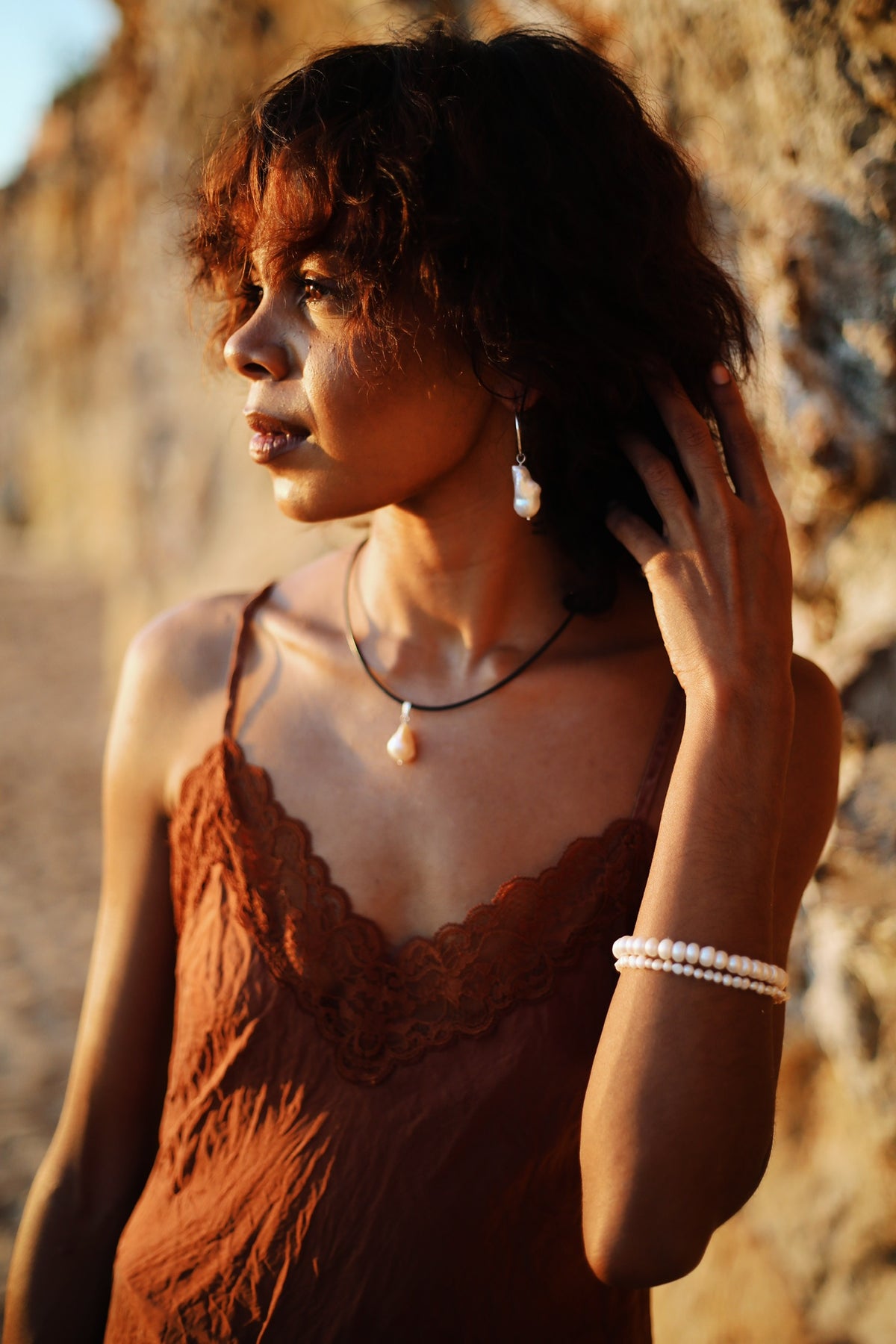 Baroque Cord Necklace