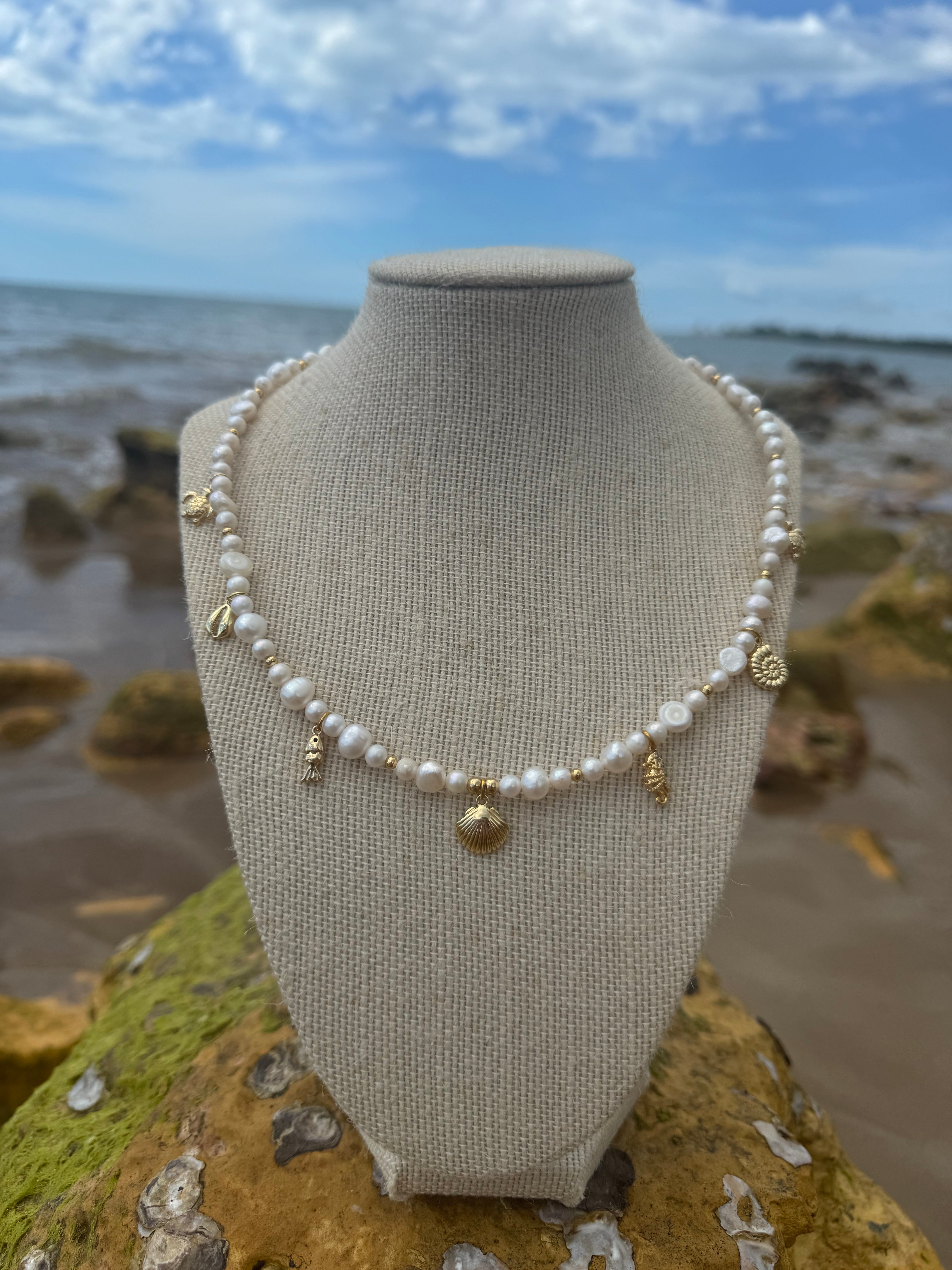 Mermaid’s charm choker