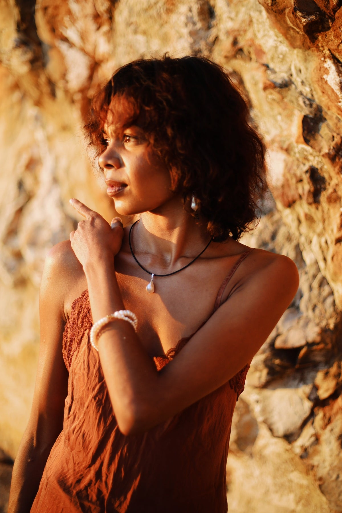 Baroque Cord Necklace